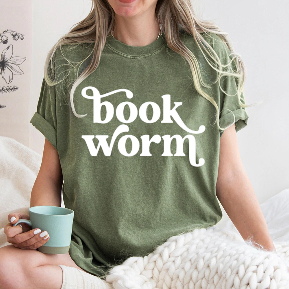 Pagewings Book Worm Unisex Washed T-shirt