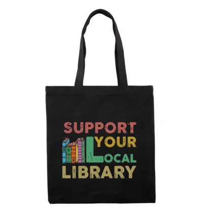 Pagewings Support Your Local Library Tote Bag