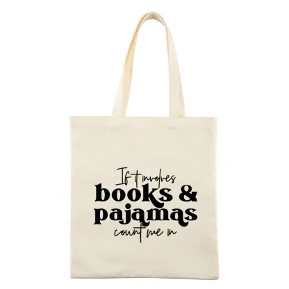 Pagewings Involves Books And Pajamas Count Me Tote Bag