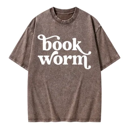 Pagewings Book Worm Unisex Washed T-shirt