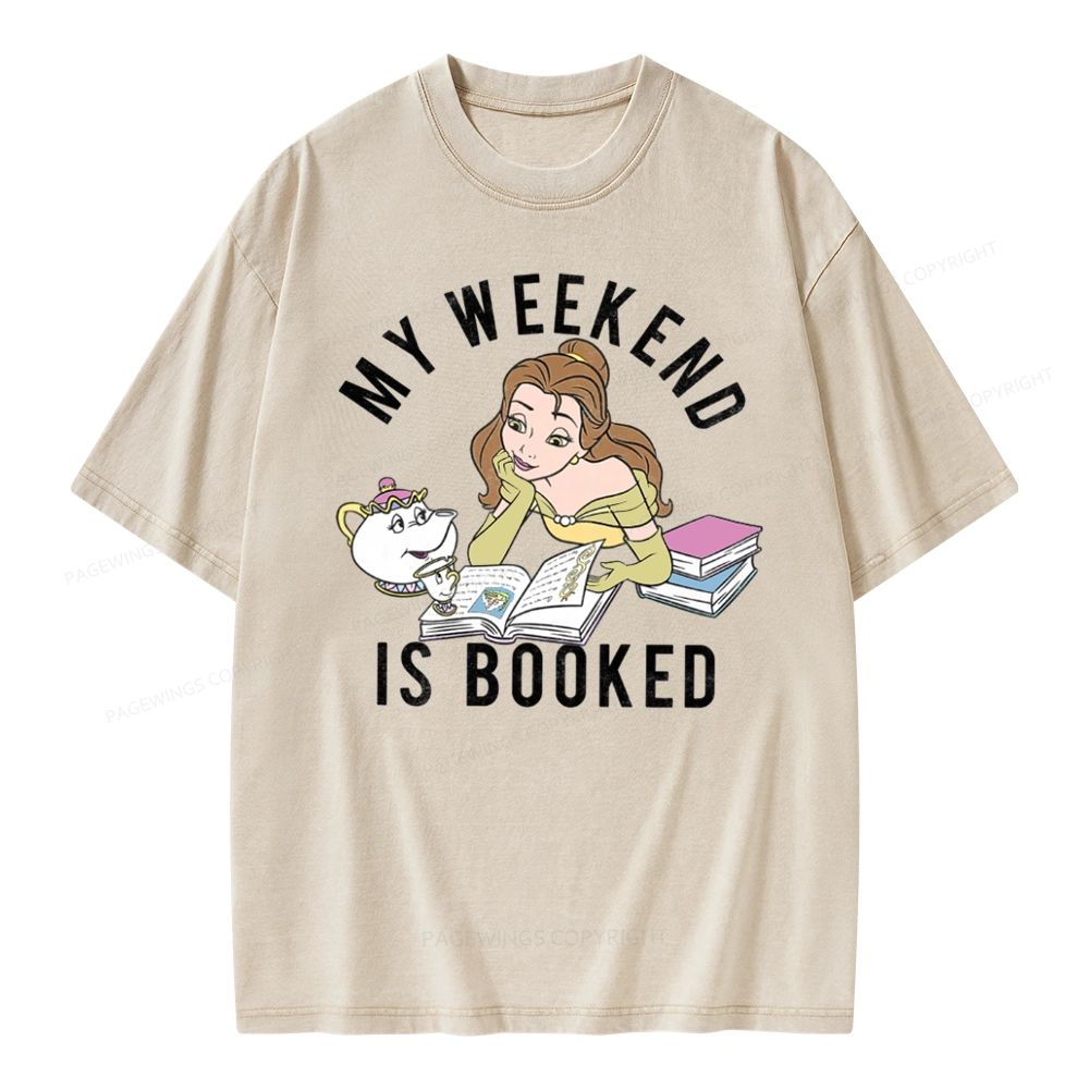 Pagewings Princess's Book Shop Unisex Washed T-shirt