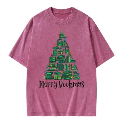 Pagewings Christmas Party Tee Unisex Washed T-shirt