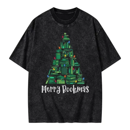 Pagewings Christmas Party Tee Unisex Washed T-shirt