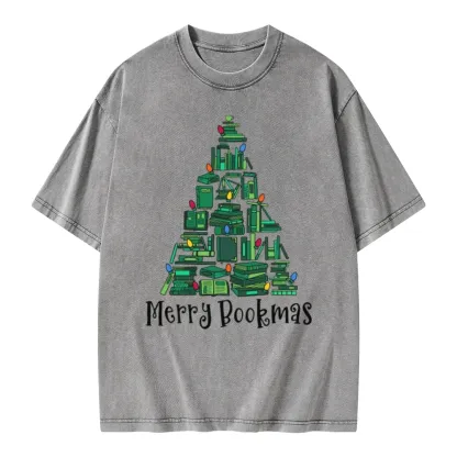 Pagewings Christmas Party Tee Unisex Washed T-shirt