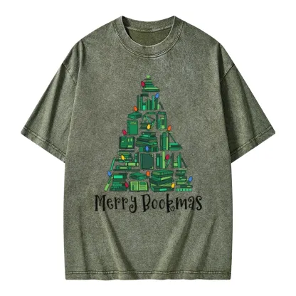 Pagewings Christmas Party Tee Unisex Washed T-shirt