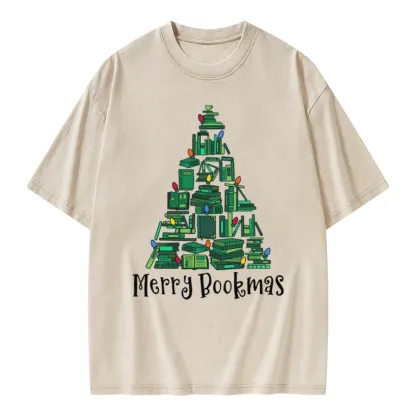 Pagewings Christmas Party Tee Unisex Washed T-shirt