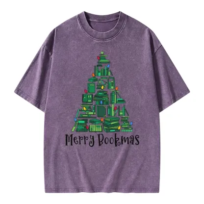 Pagewings Christmas Party Tee Unisex Washed T-shirt