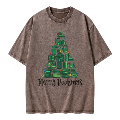 Pagewings Christmas Party Tee Unisex Washed T-shirt