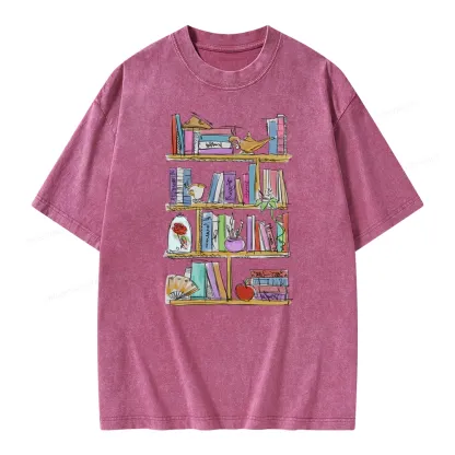 Pagewing Princess Book Unisex Washed T-shirt