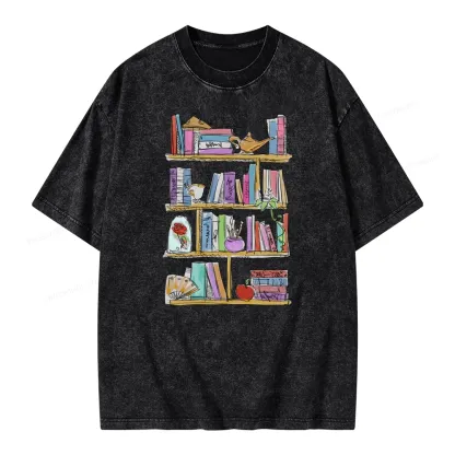 Pagewing Princess Book Unisex Washed T-shirt