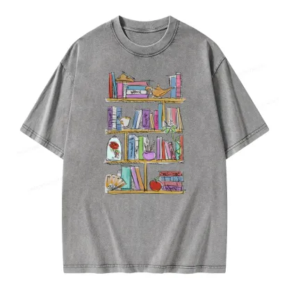 Pagewing Princess Book Unisex Washed T-shirt