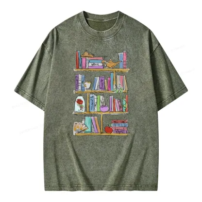 Pagewing Princess Book Unisex Washed T-shirt