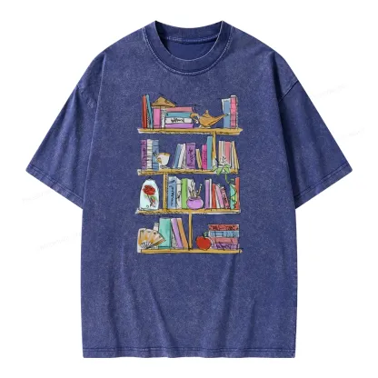 Pagewing Princess Book Unisex Washed T-shirt