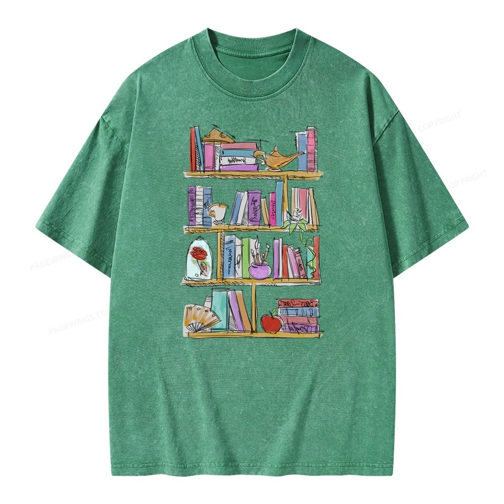 Pagewing Princess Book Unisex Washed T-shirt
