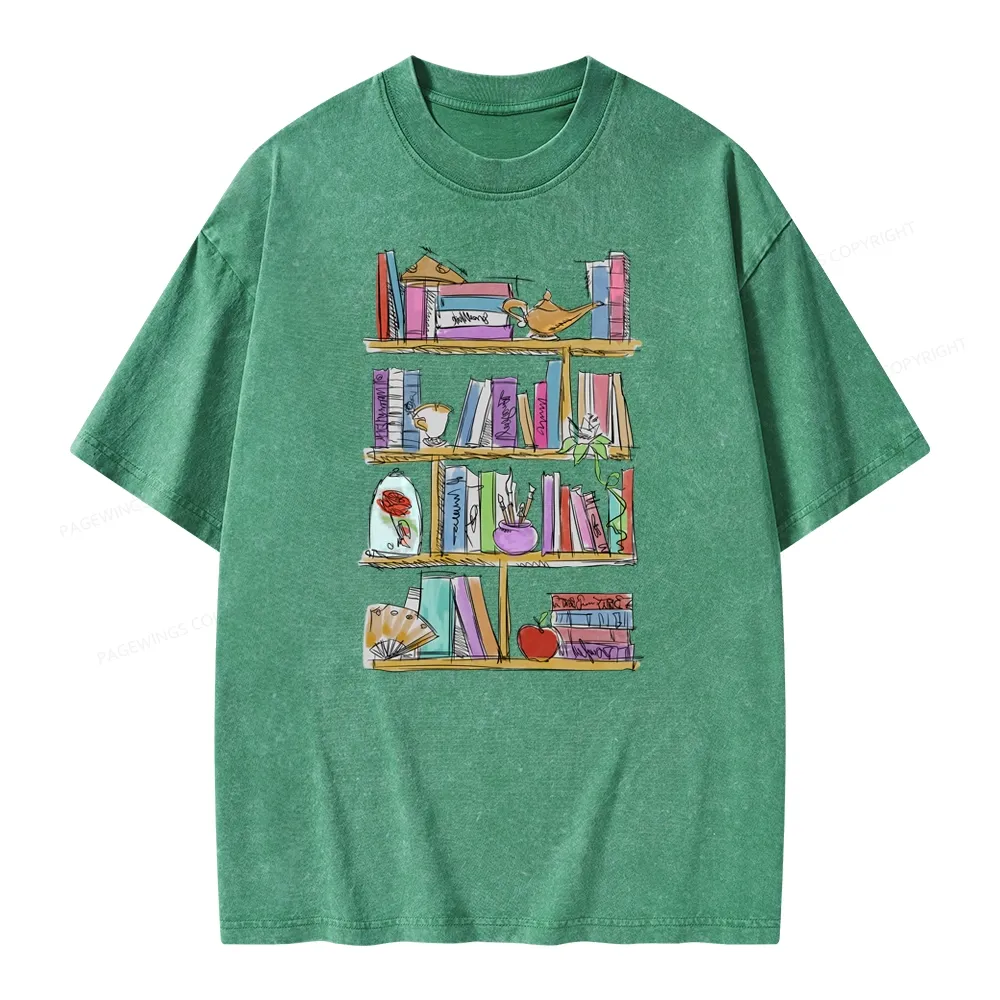 Pagewing Princess Book Unisex Washed T-shirt