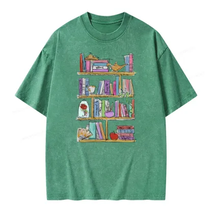 Pagewing Princess Book Unisex Washed T-shirt
