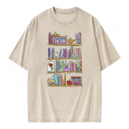 Pagewing Princess Book Unisex Washed T-shirt