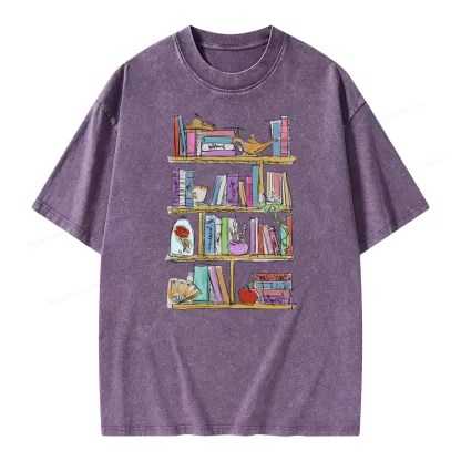 Pagewing Princess Book Unisex Washed T-shirt