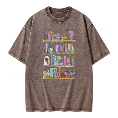 Pagewing Princess Book Unisex Washed T-shirt