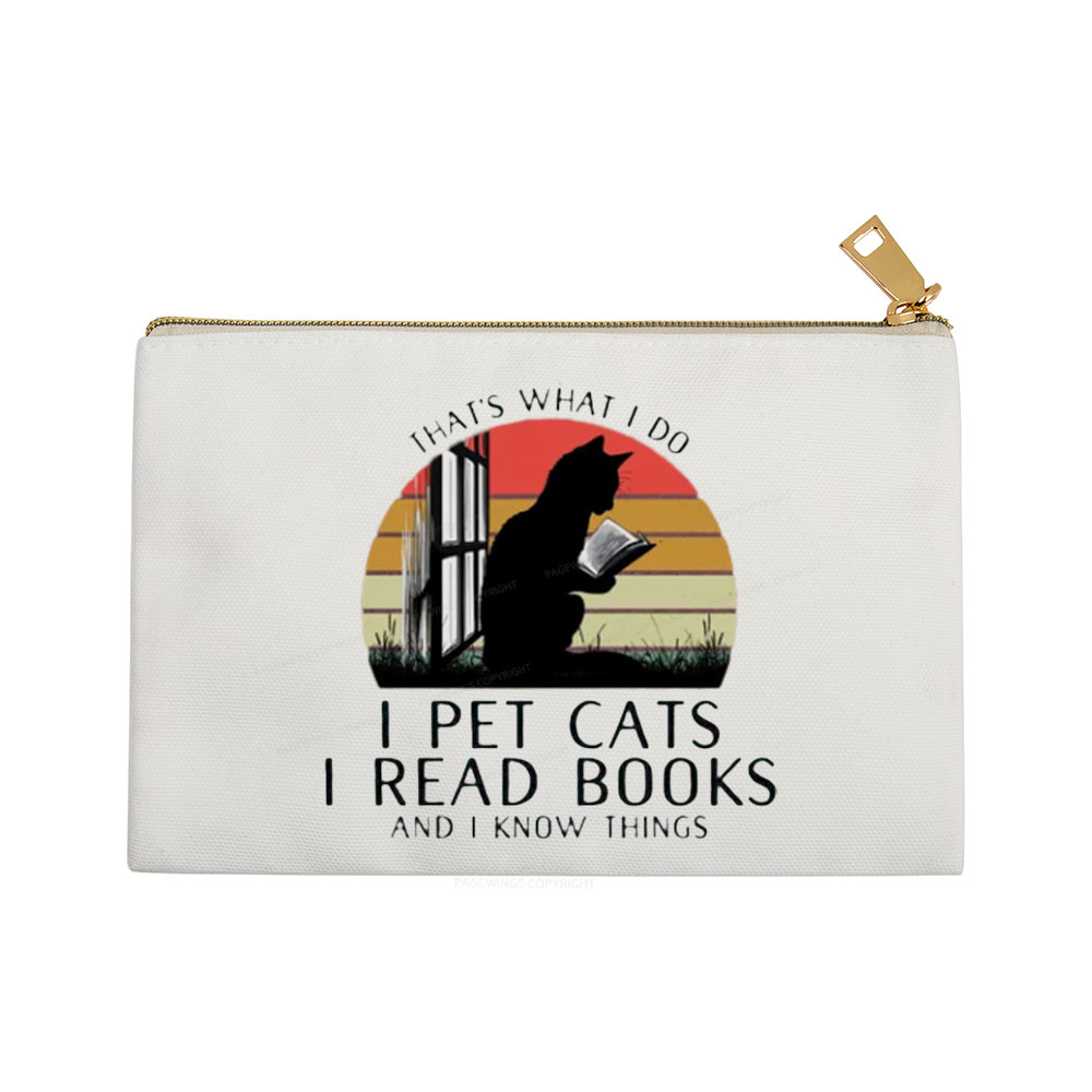 Pagewings Cat And Book Pouch