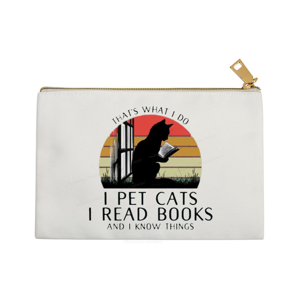 Pagewings Cat And Book Pouch