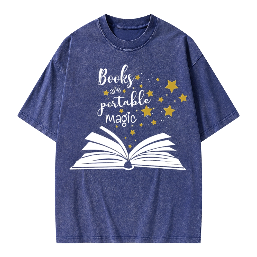 Pagewings Book Are Portable Magic Unisex Washed T-shirt