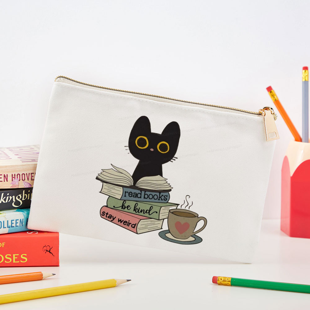 Pagewings Read Books Be Kind Stay Weird Pouch