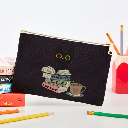 Pagewings Read Books Be Kind Stay Weird Pouch