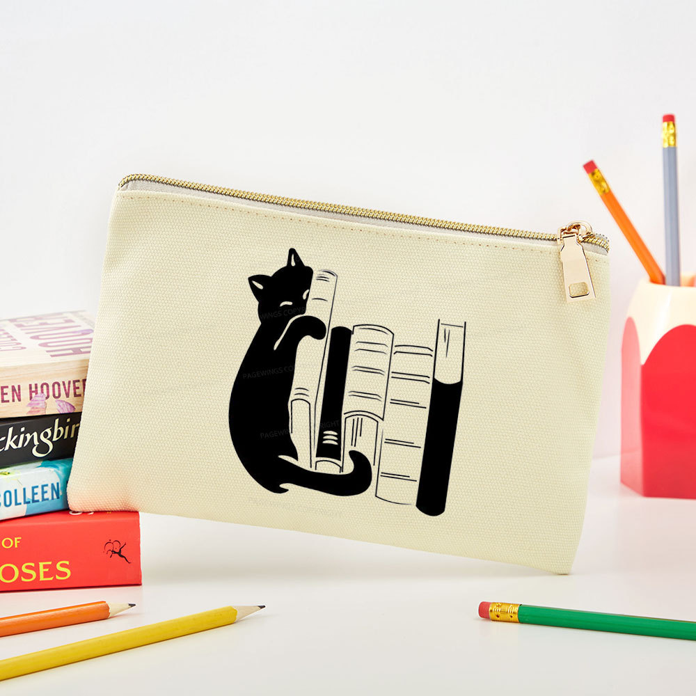 Pagewings Books And Cats Pouch