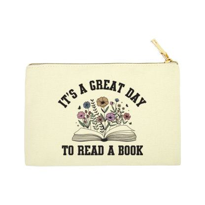 Pagewings It's Great Day to Read a Book Pouch