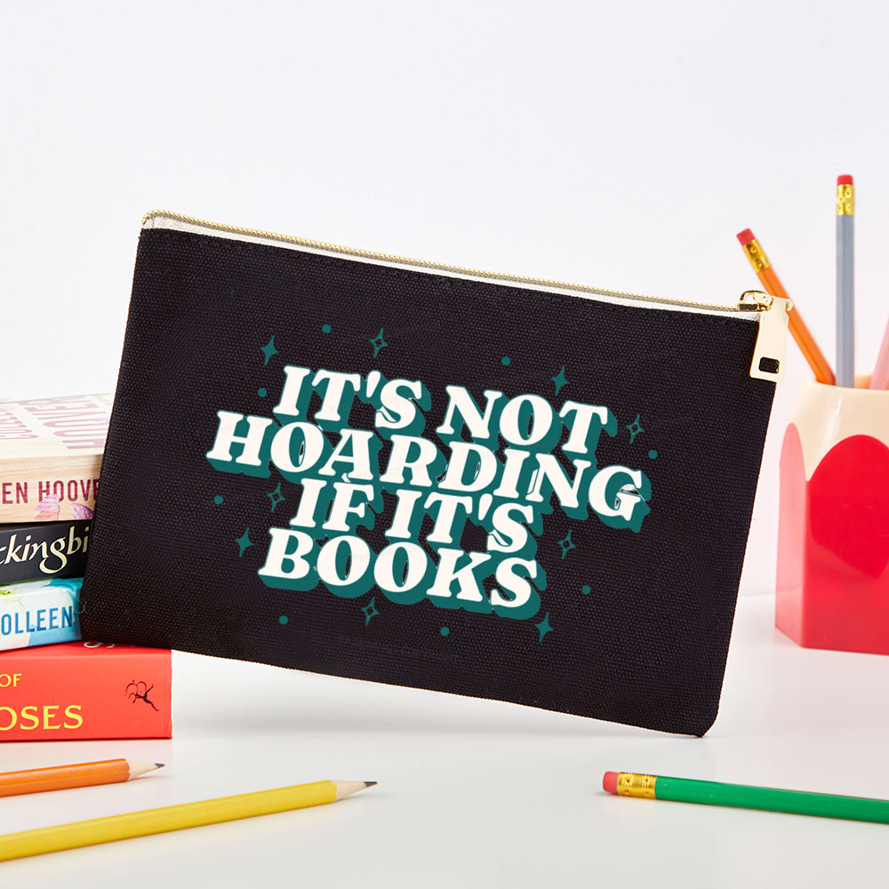 Pagewings It's Not Hoarding If It's Books Pouch