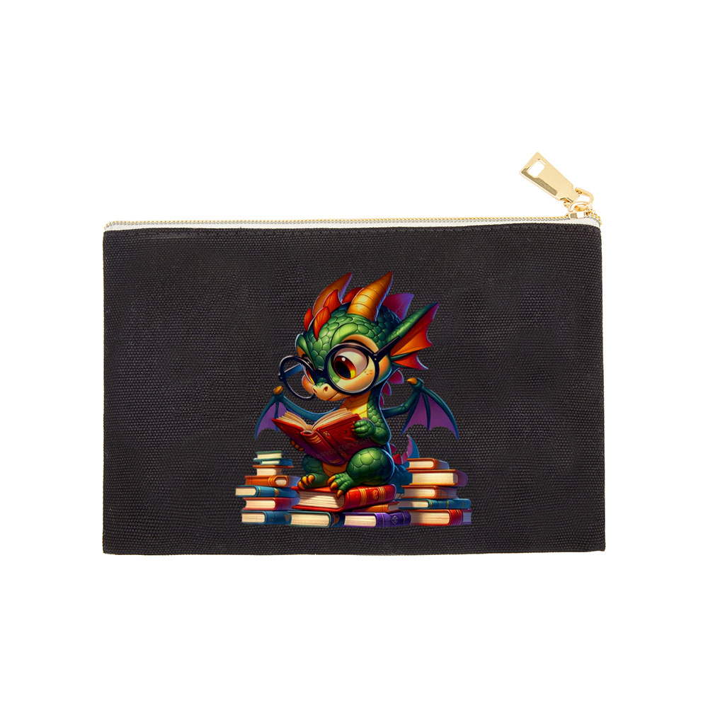 Pagewings Dragon And Books Pouch