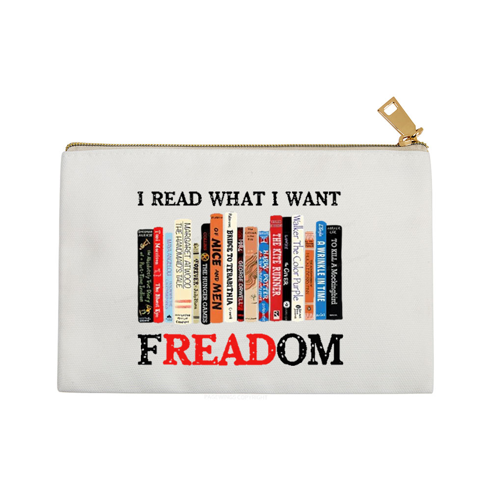 Pagewings I Read What I Want Banned Books Pouch