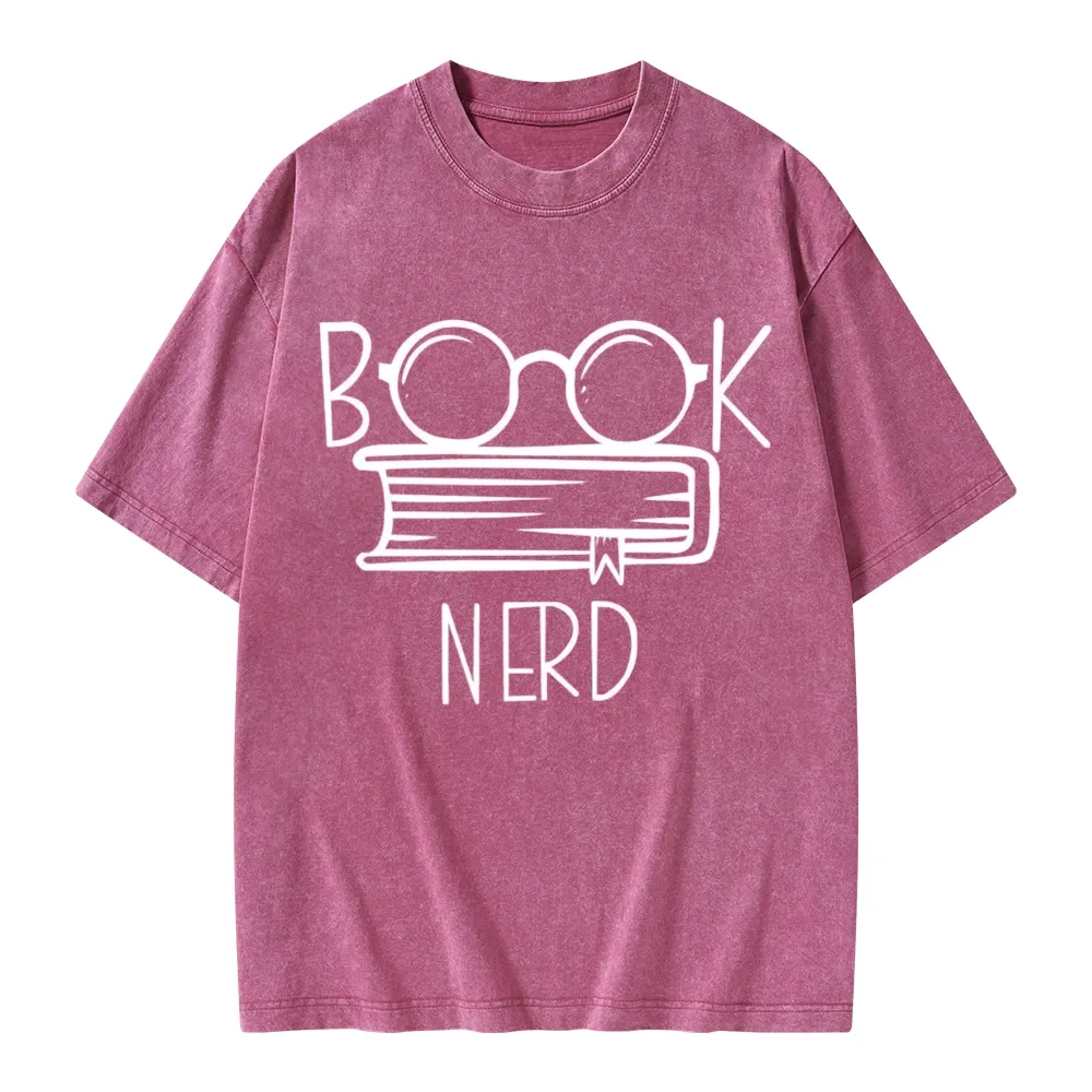 Pagewings Book Nerd Unisex Washed T-shirt