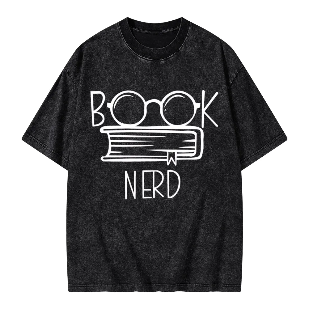 Pagewings Book Nerd Unisex Washed T-shirt