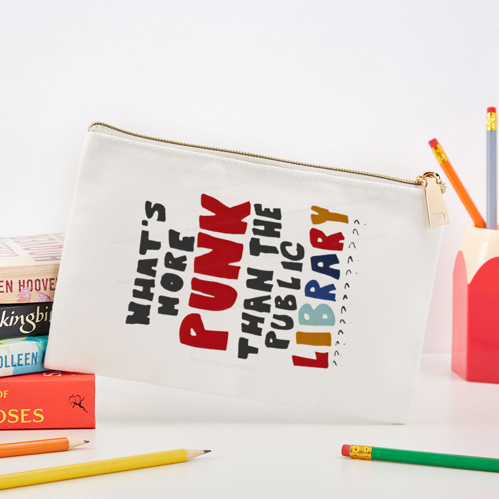 Pagewings What's More Punk Than The Public Library Pouch