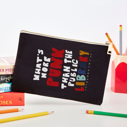Pagewings What's More Punk Than The Public Library Pouch