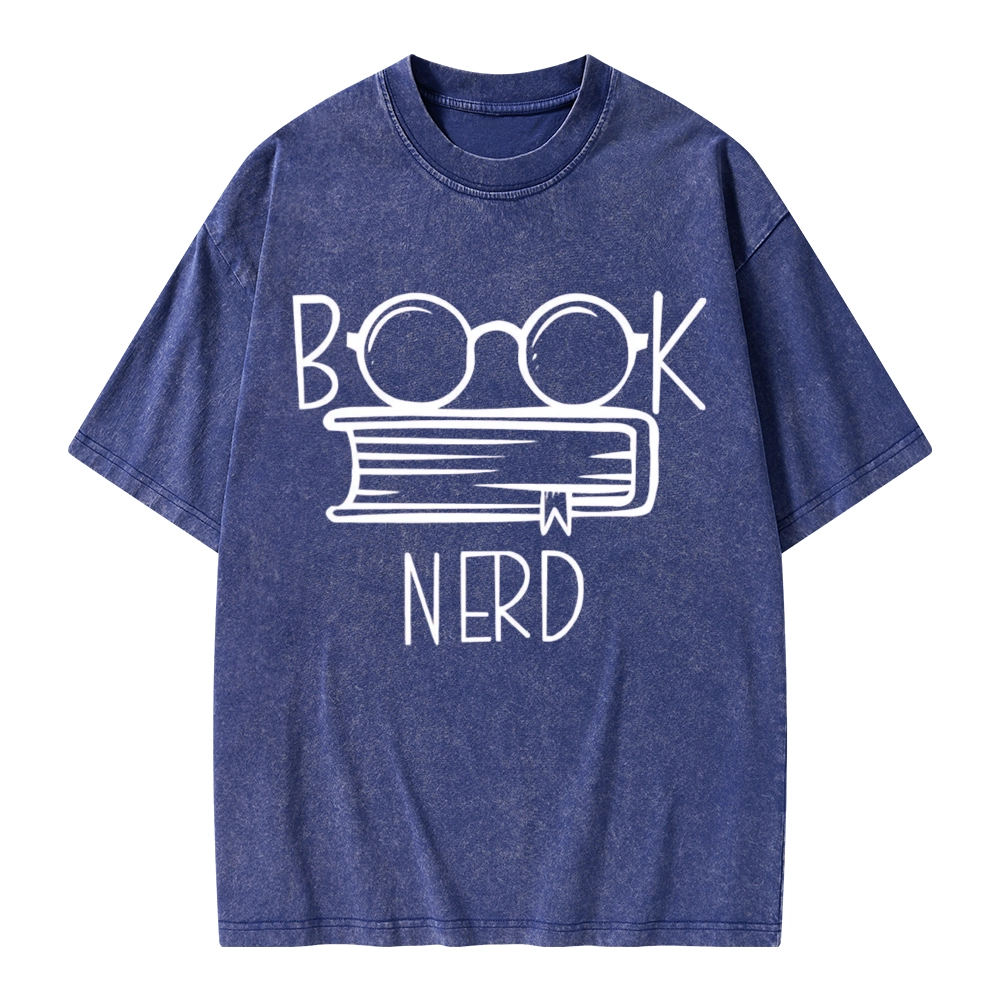 Pagewings Book Nerd Unisex Washed T-shirt
