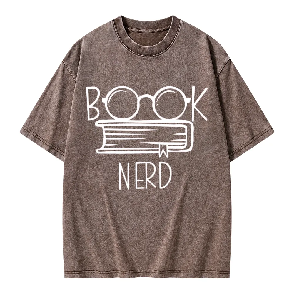 Pagewings Book Nerd Unisex Washed T-shirt