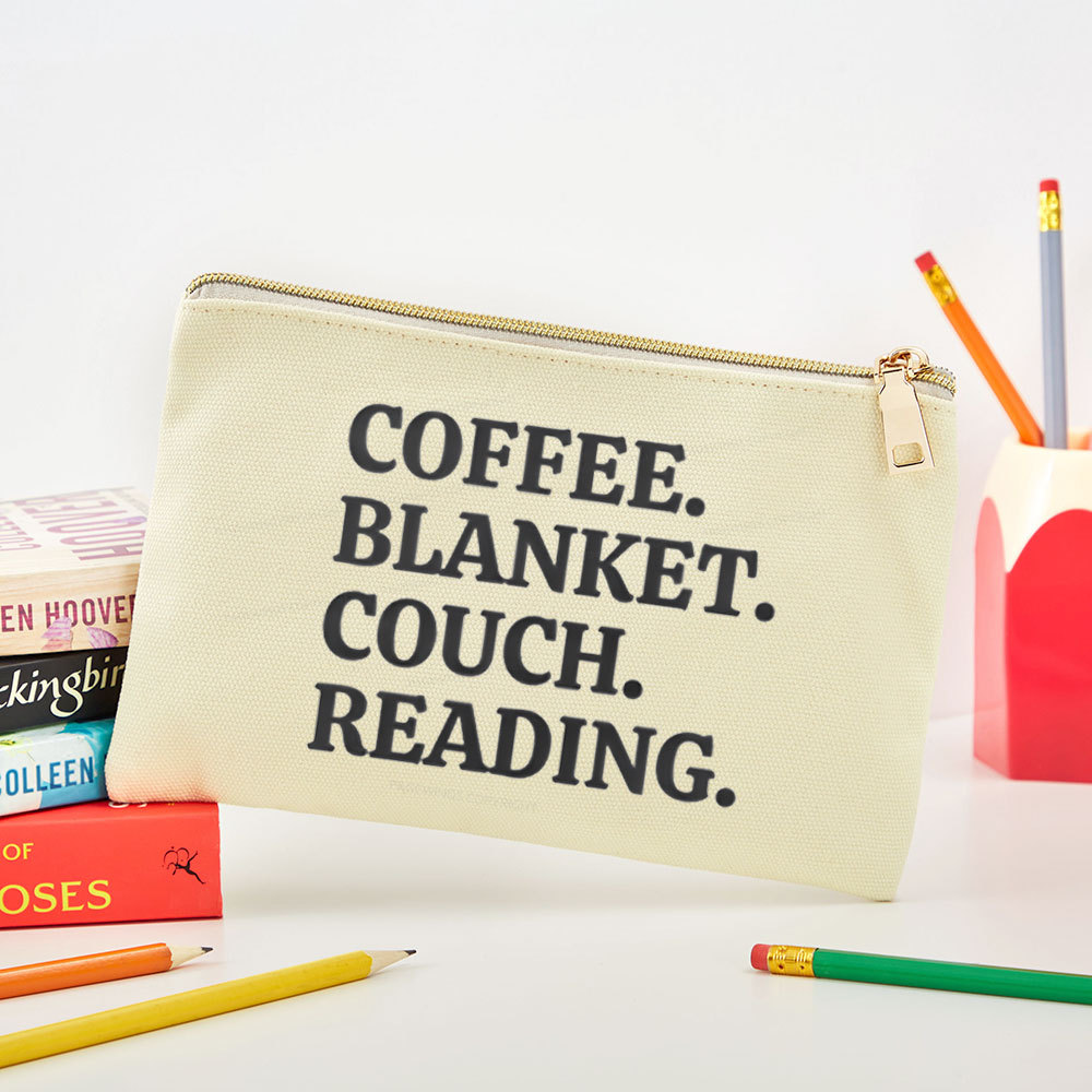 Pagewings Coffee Blanket Couch Reading Pouch