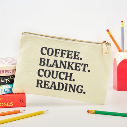 Pagewings Coffee Blanket Couch Reading Pouch