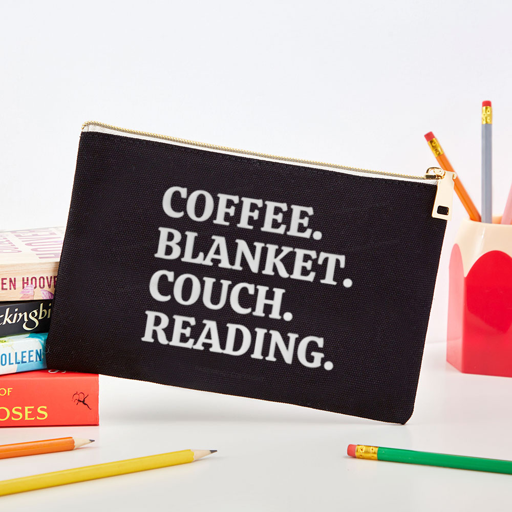 Pagewings Coffee Blanket Couch Reading Pouch