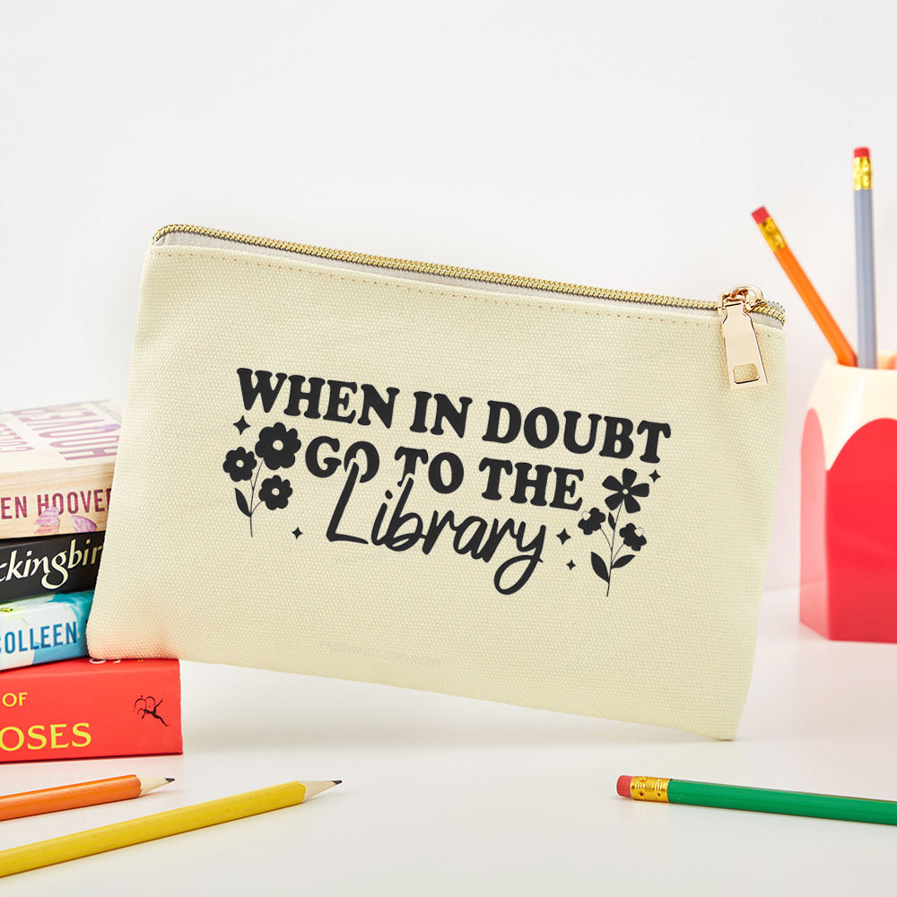 Pagewings When In Doubt Go To The Library Pouch