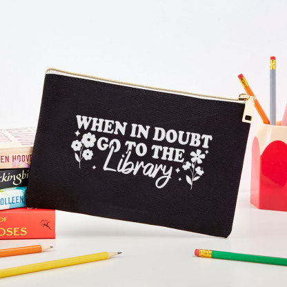 Pagewings When In Doubt Go To The Library Pouch