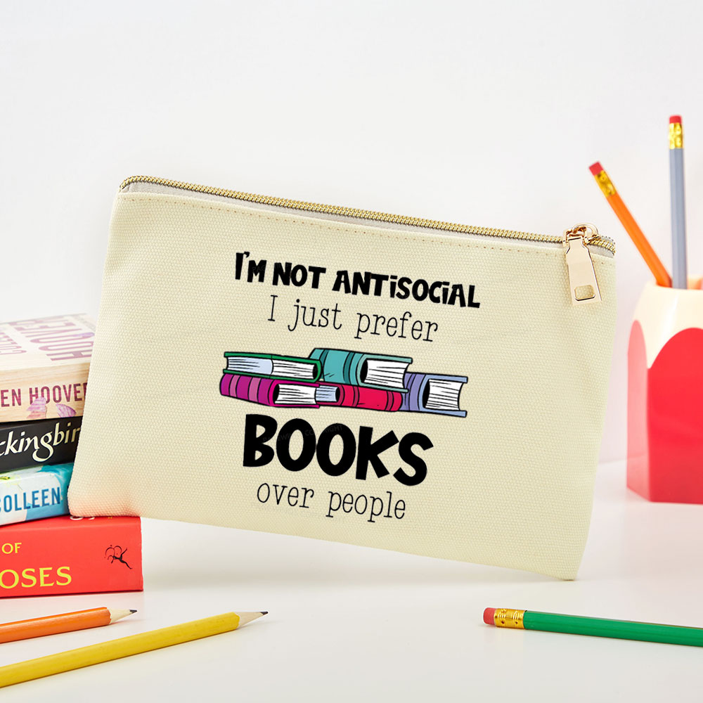 Pagewings Not Antisocial I Just Prefer Books Pouch