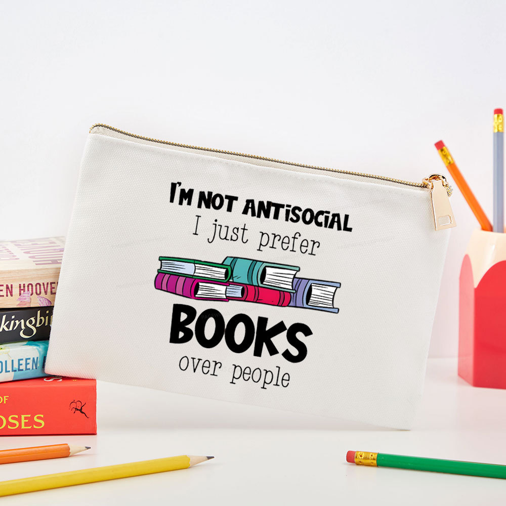 Pagewings Not Antisocial I Just Prefer Books Pouch
