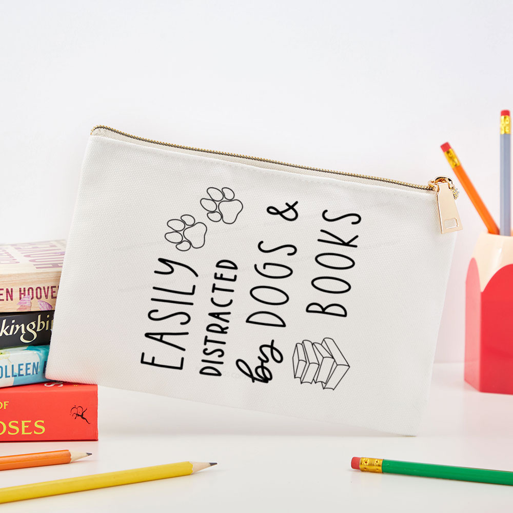 Pagewings Dogs And Books Pouch