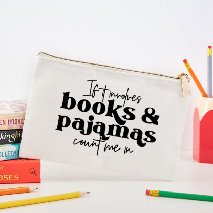 Pagewings Involves Books And Pajamas Count Me Pouch