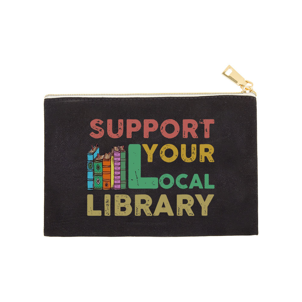 Pagewings Support Your Local Library Pouch