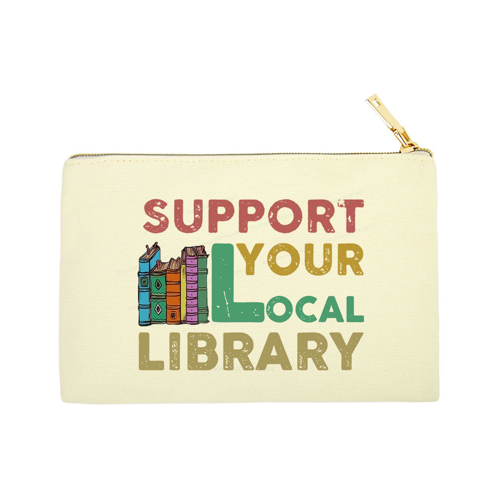 Pagewings Support Your Local Library Pouch